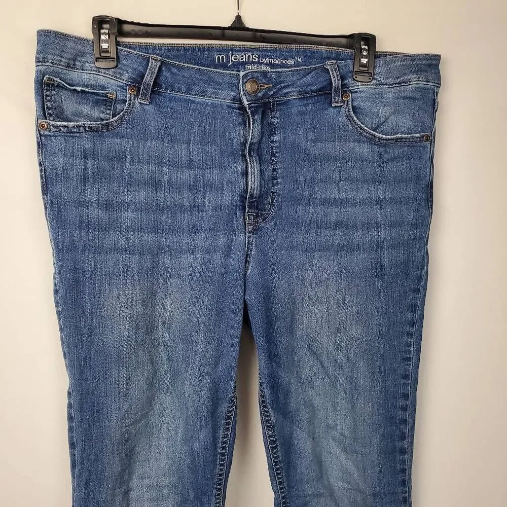 Maurices Size 16 short Mid-Rise Bootcut Mjeans - Picture 2 of 7